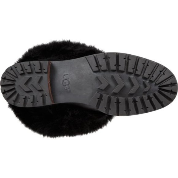 NEW UGG® Otelia Fluff Fur Bootie Black - Picture 5 of 6